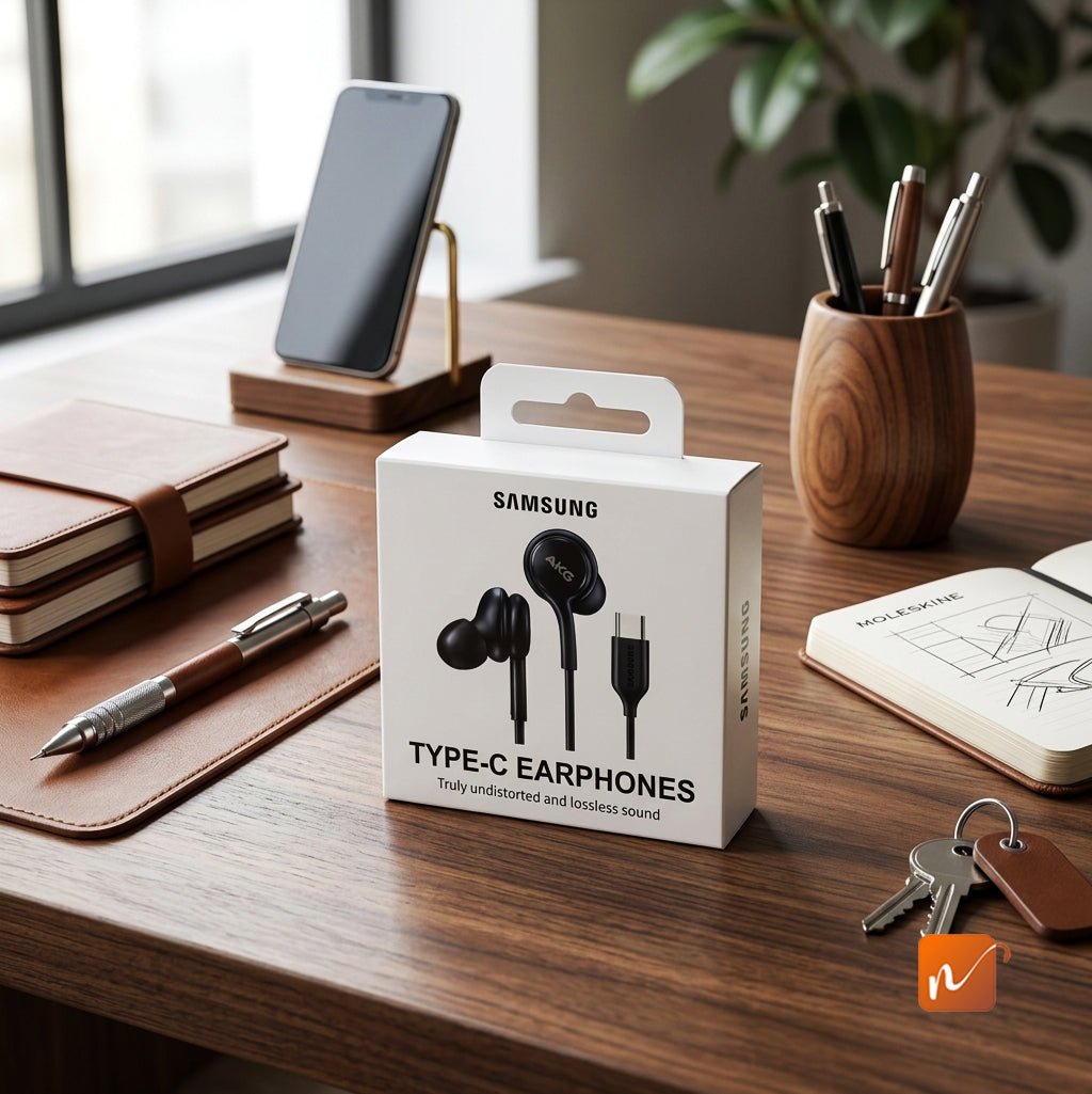 Type-C Wired Earphones Compatible with Samsung