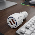 Dual USB QC 3.0 Fast Car Charger – 31W Quick Charge Adapter